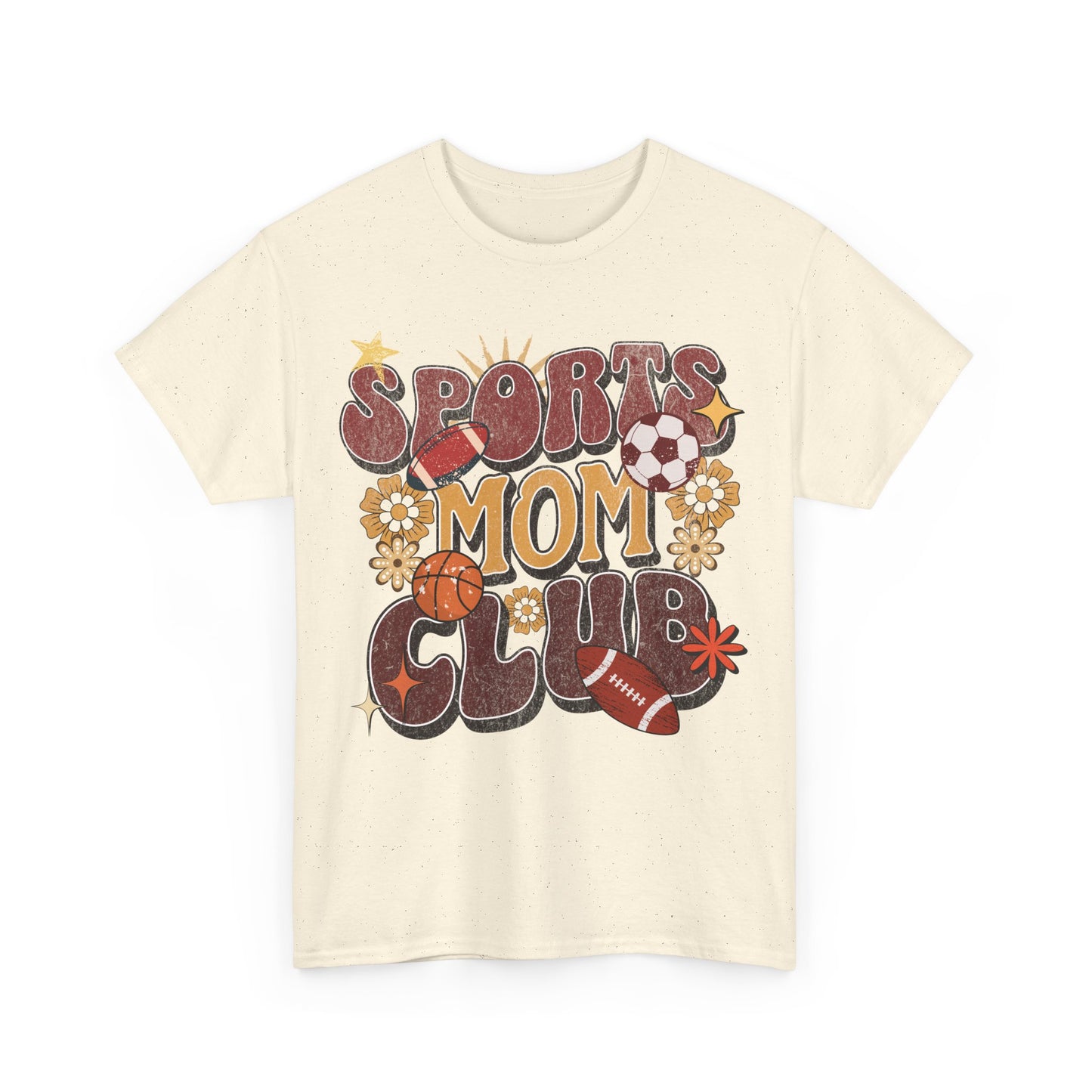 Sporty Mom Retro Graphic T-Shirt – Heavy Cotton Comfort with Timeless Style | 0005 |