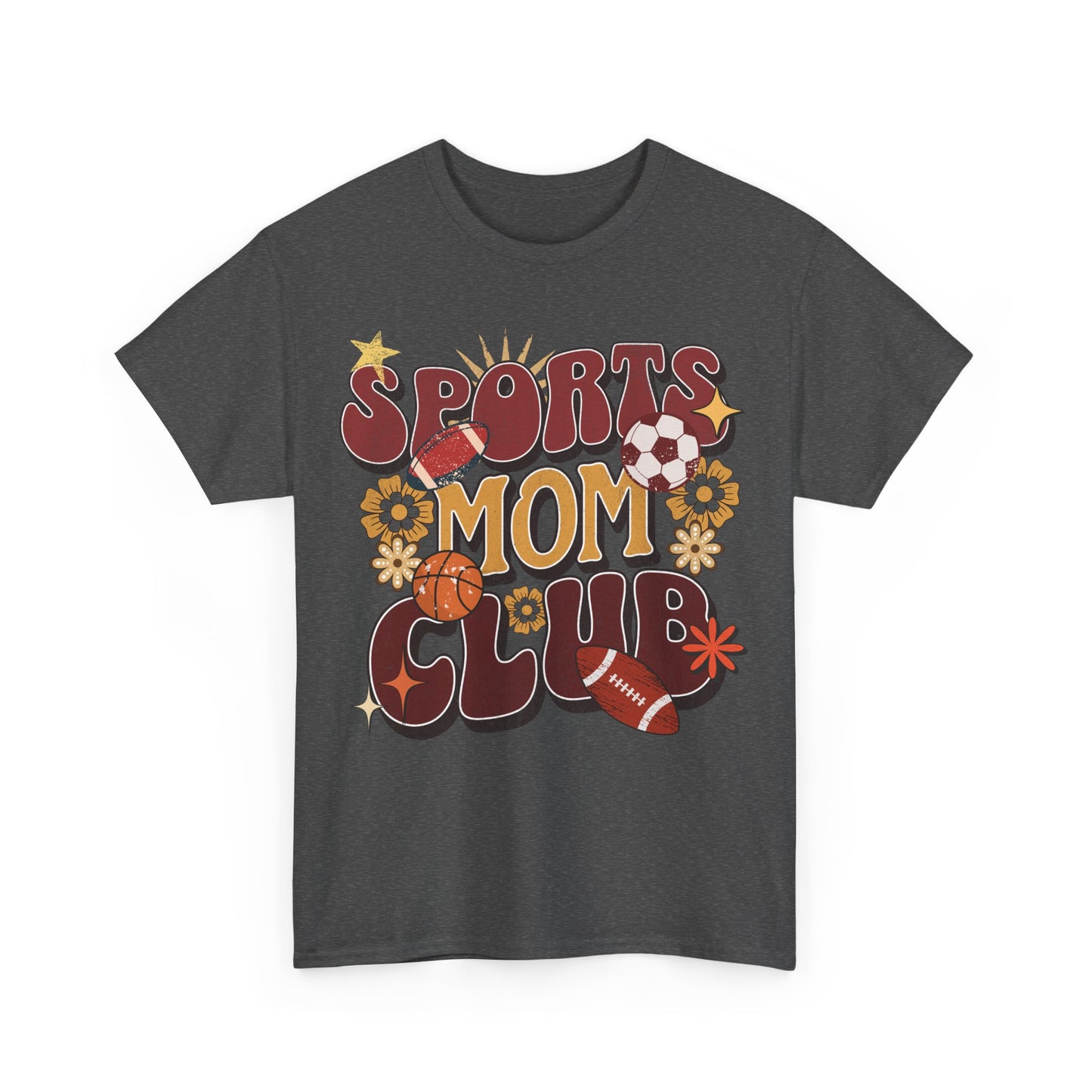 Sporty Mom Retro Graphic T-Shirt – Heavy Cotton Comfort with Timeless Style | 0005 |