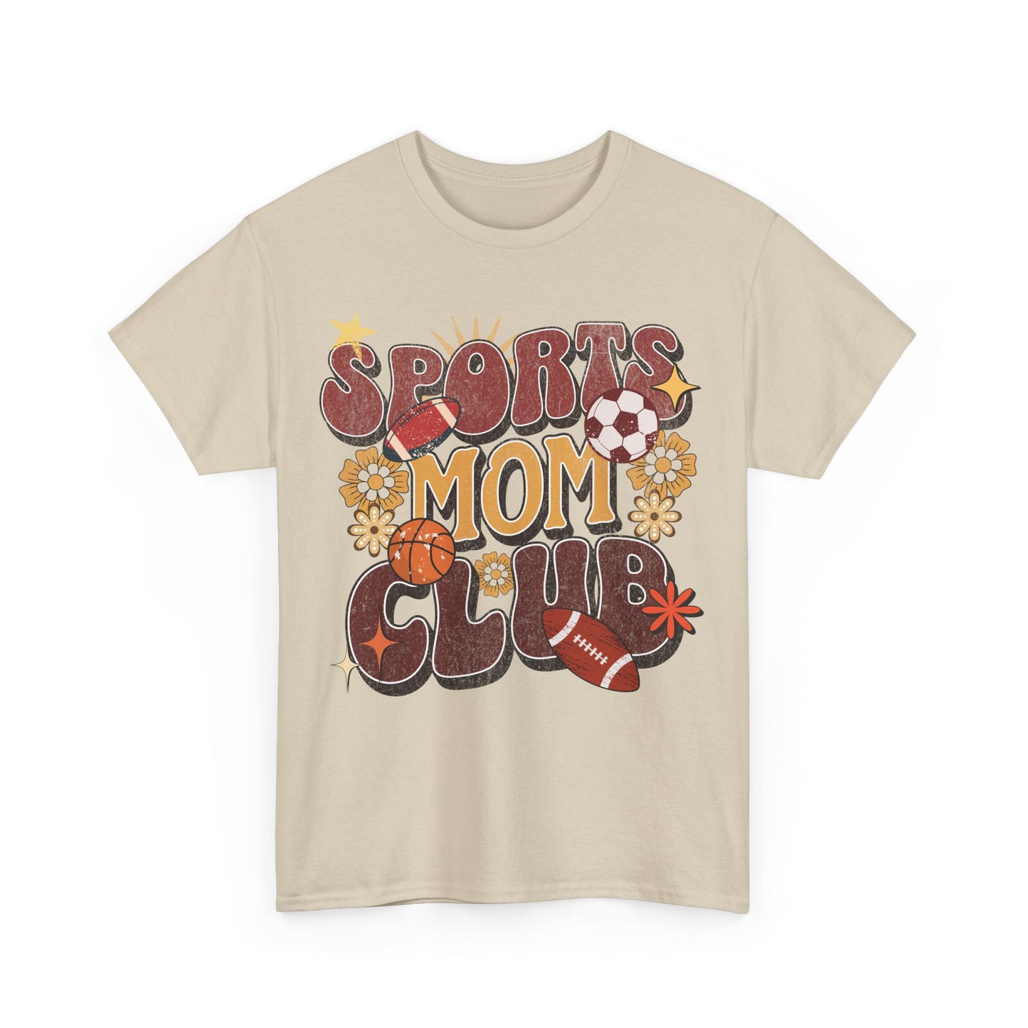 Sporty Mom Retro Graphic T-Shirt – Heavy Cotton Comfort with Timeless Style | 0005 |