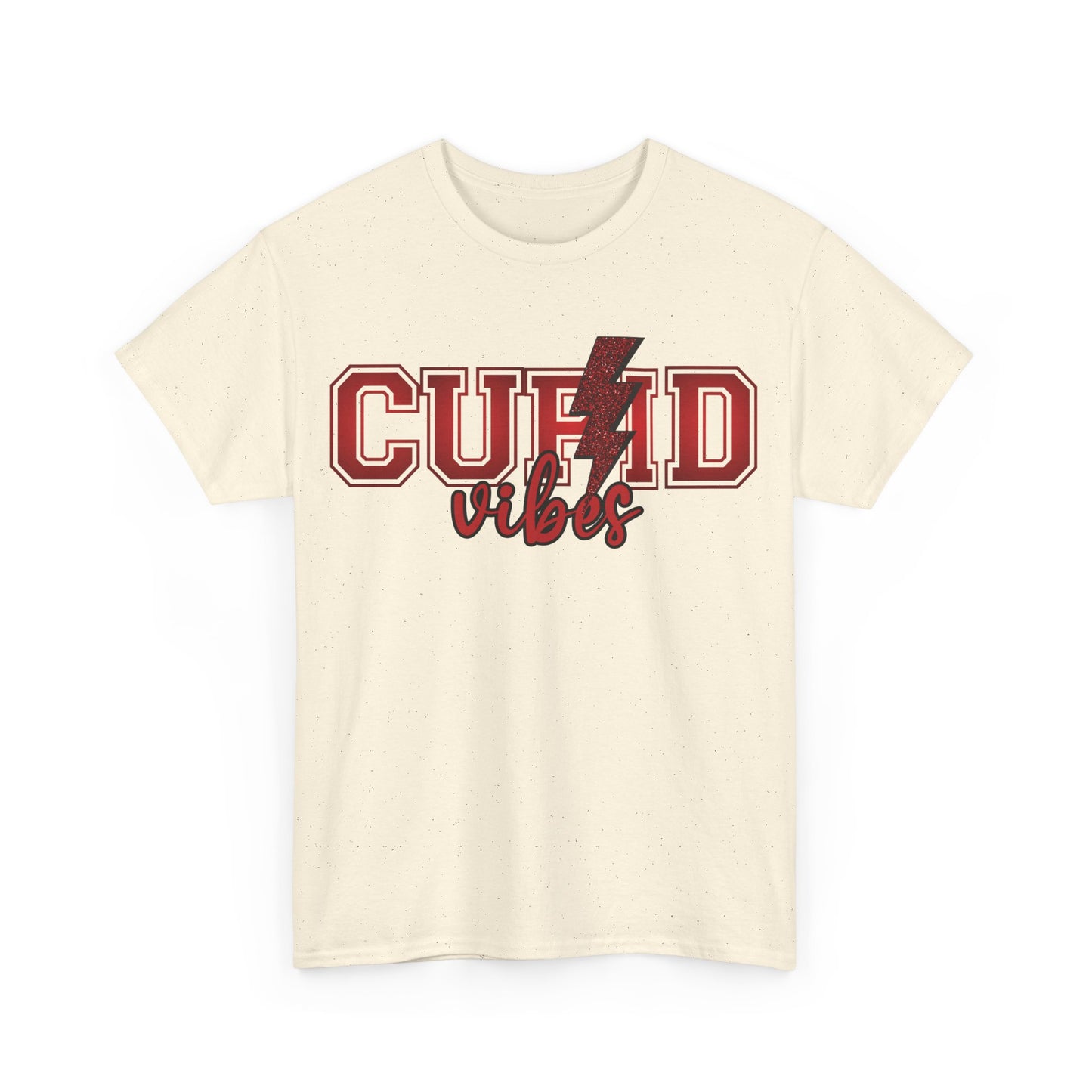 Cupid Vibes Varsity Letters Valentine's Day Tee - Heartfelt Cupid Design | 0008