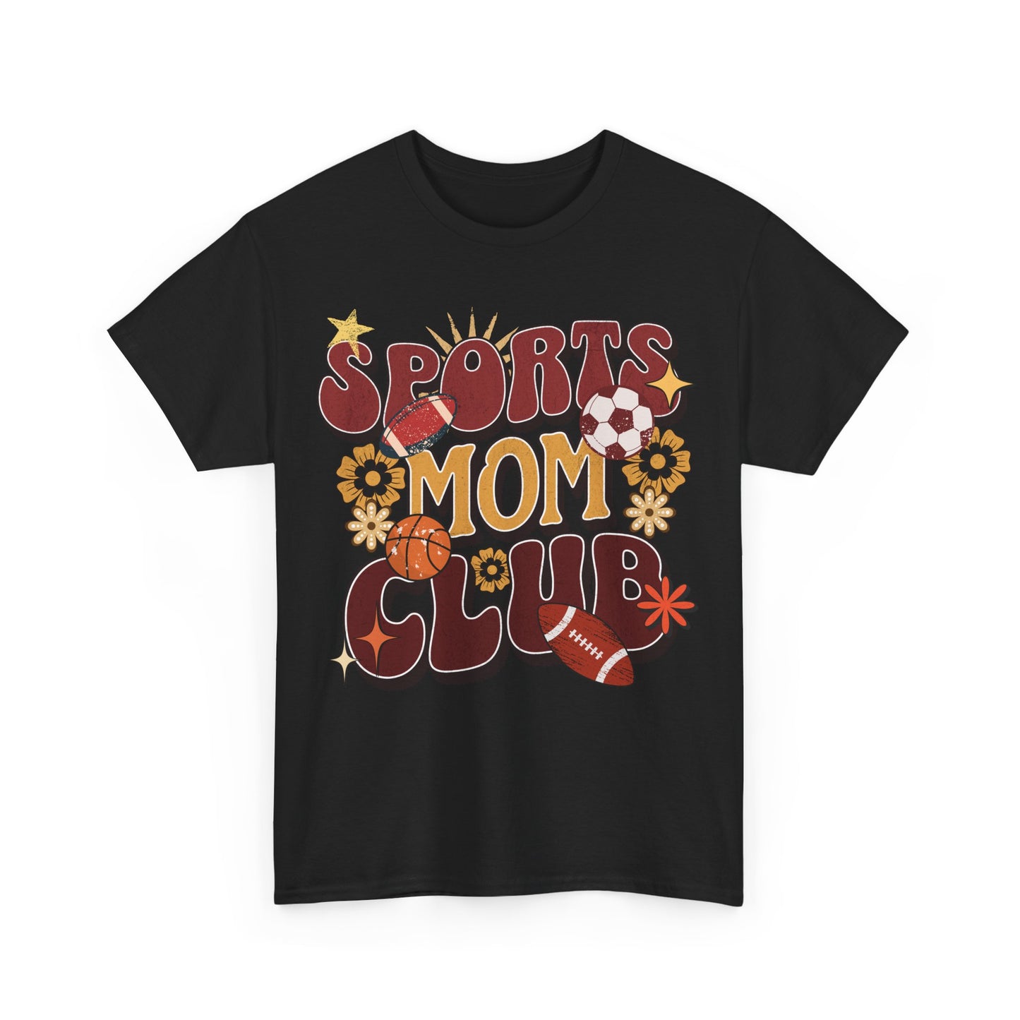 Sporty Mom Retro Graphic T-Shirt – Heavy Cotton Comfort with Timeless Style | 0005 |