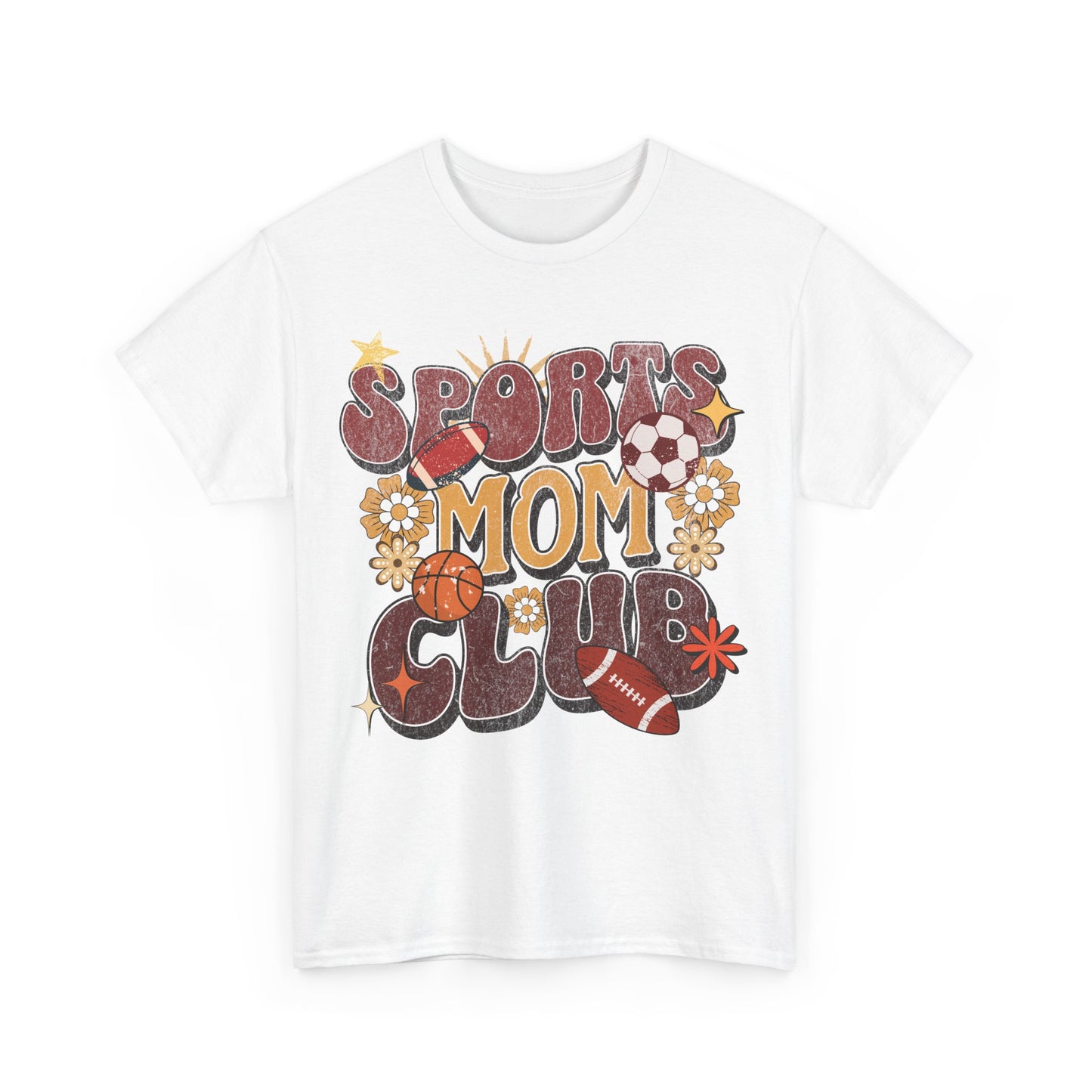 Sporty Mom Retro Graphic T-Shirt – Heavy Cotton Comfort with Timeless Style | 0005 |