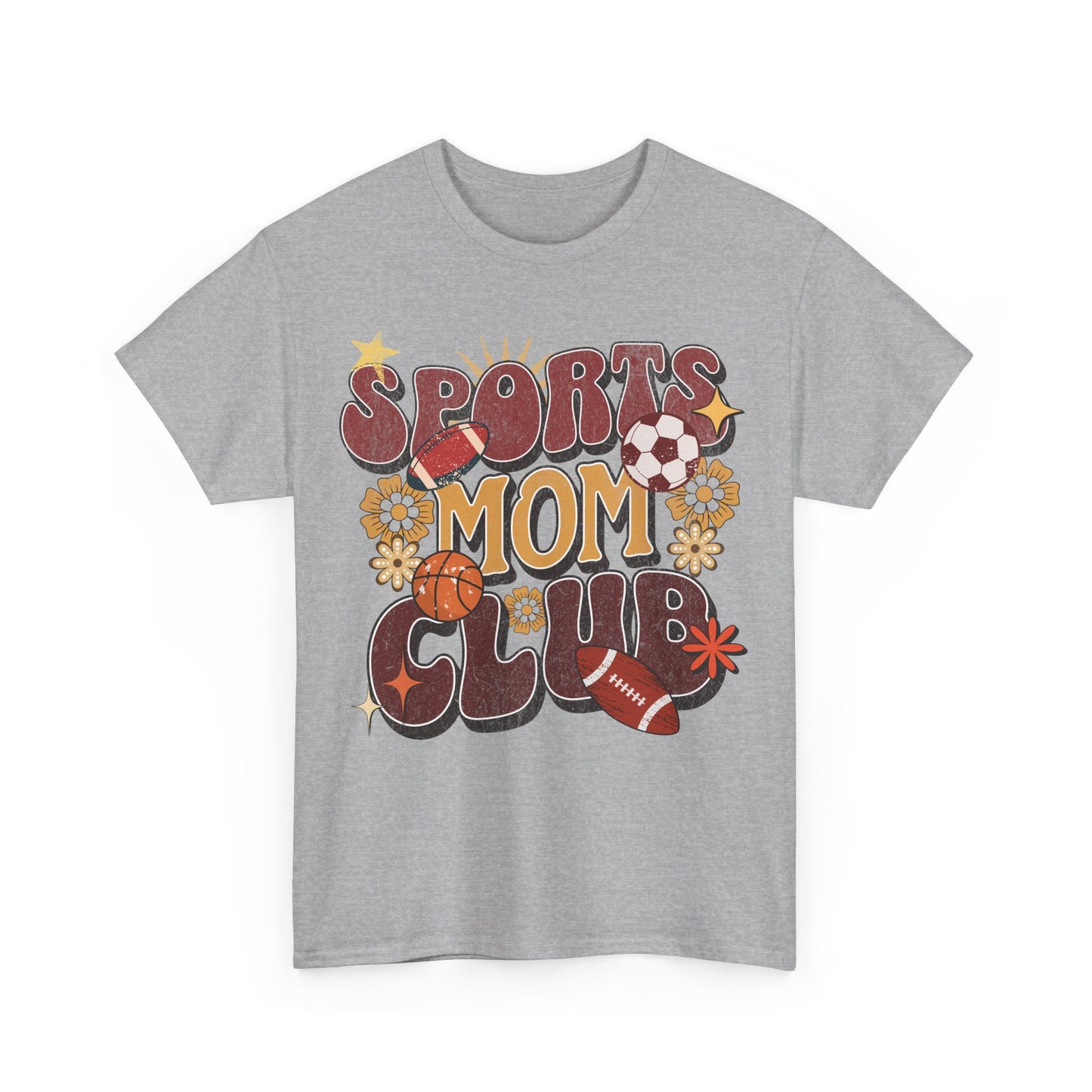 Sporty Mom Retro Graphic T-Shirt – Heavy Cotton Comfort with Timeless Style | 0005 |