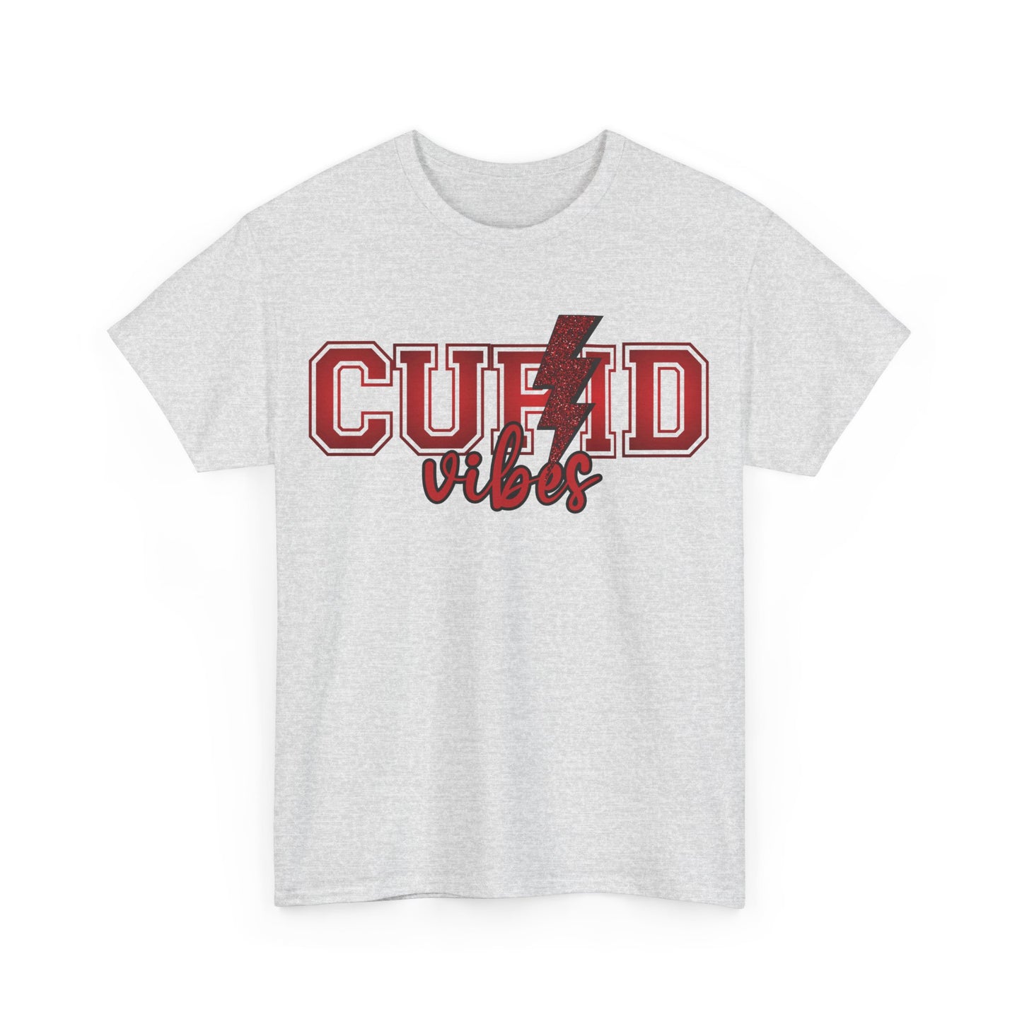 Cupid Vibes Varsity Letters Valentine's Day Tee - Heartfelt Cupid Design | 0008