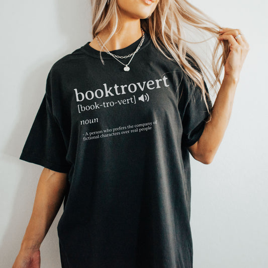 Booktrovert Definition Comfort Colors T-Shirt | 0007